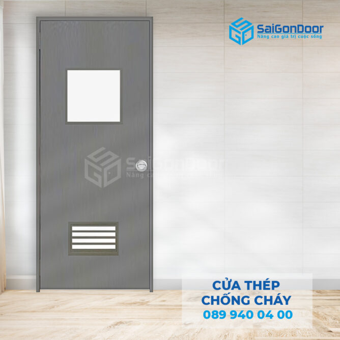 Các mẫu cửa thép ngăn cháy được ưa chuộng trên thị trường hiện nay