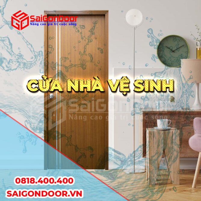 Cửa nhựa gỗ Composite - cửa nhà vệ sinh SaiGonDoor