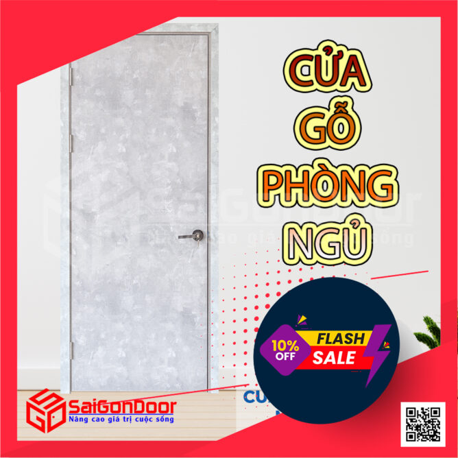 Mẫu cửa gỗ phòng ngủ đẹp SaiGonDoor
