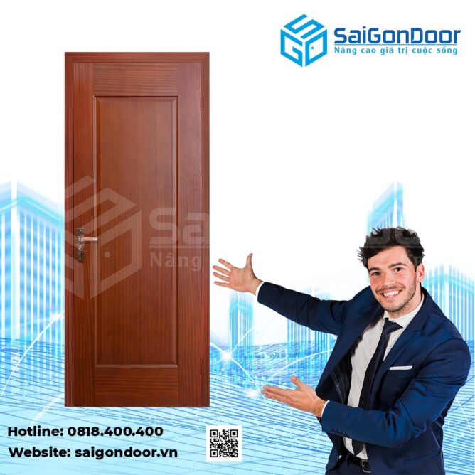 Mẫu cửa gỗ không kính